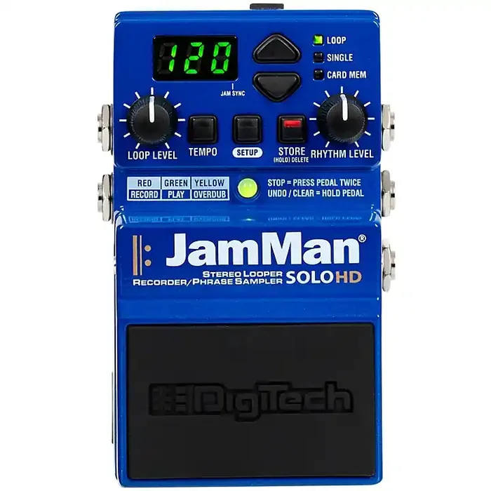DigiTech JamMan Solo HD Stereo Looper Effects Pedal Blue Guitar Center