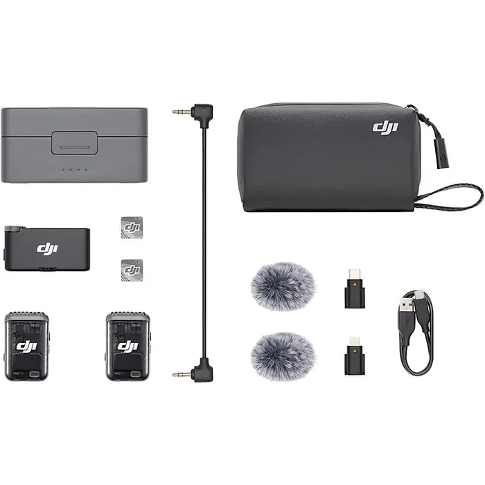 DJI Mic 2 2-Person Compact Digital Wireless Microphone System/Recorder for Camera & Smartphone Guitar Center