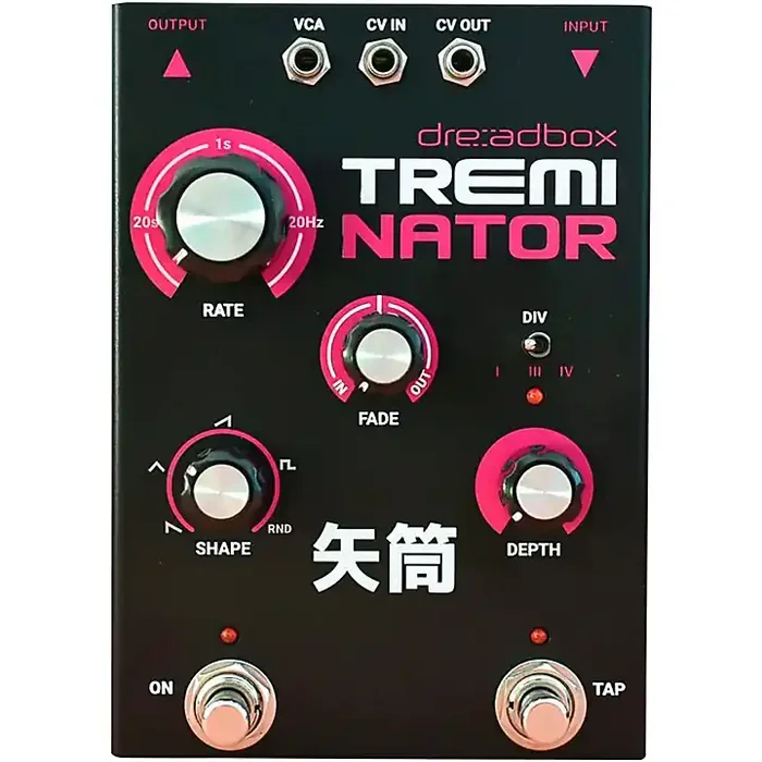 Dreadbox Treminator Warm OTA Multi-Waveform LFO Amplitude Modulation/Tremolo Effects Pedal Black Guitar Center