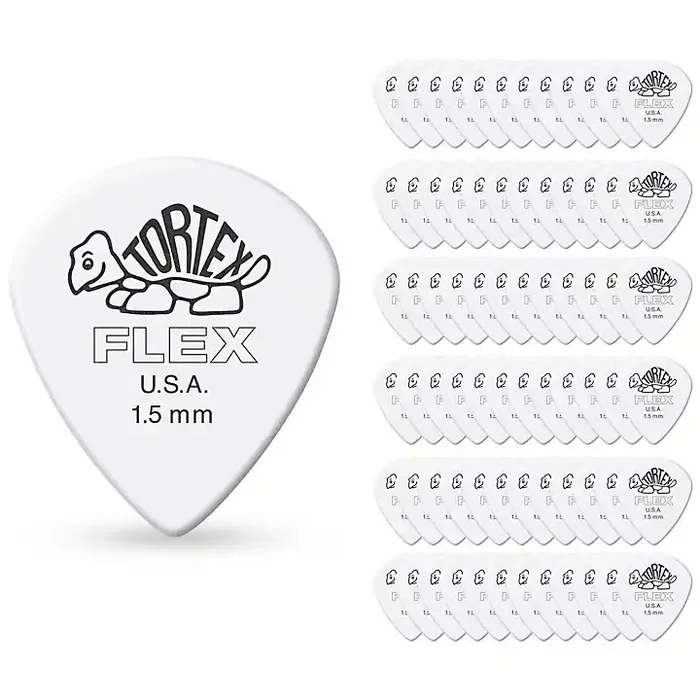 Dunlop 468 Tortex Flex Jazz III Picks 1.5 mm 72 Pack Guitar Center