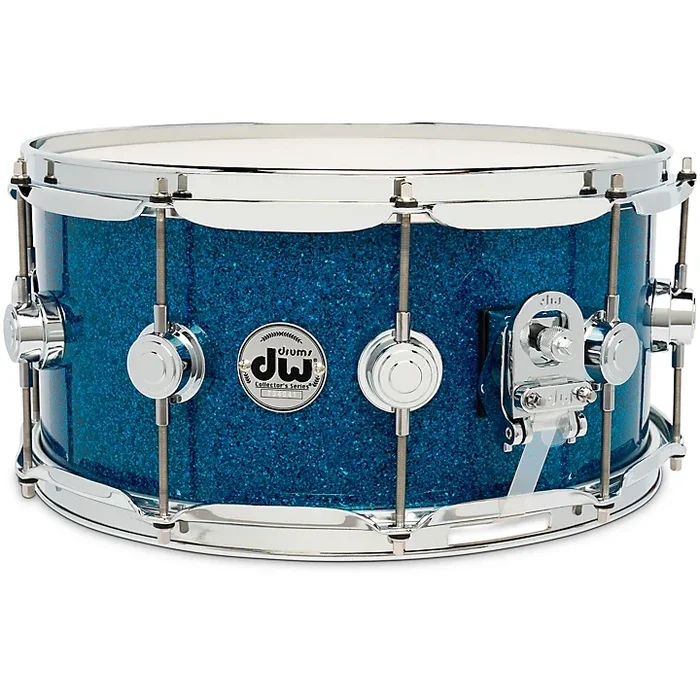 DW Collector’s SSC Maple Finish Ply Snare Drum 14 x 6.5 in. Blue Glass