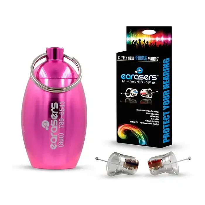Earasers Small Musicians Plugs and Carrying Case Bundle Pink Guitar Center