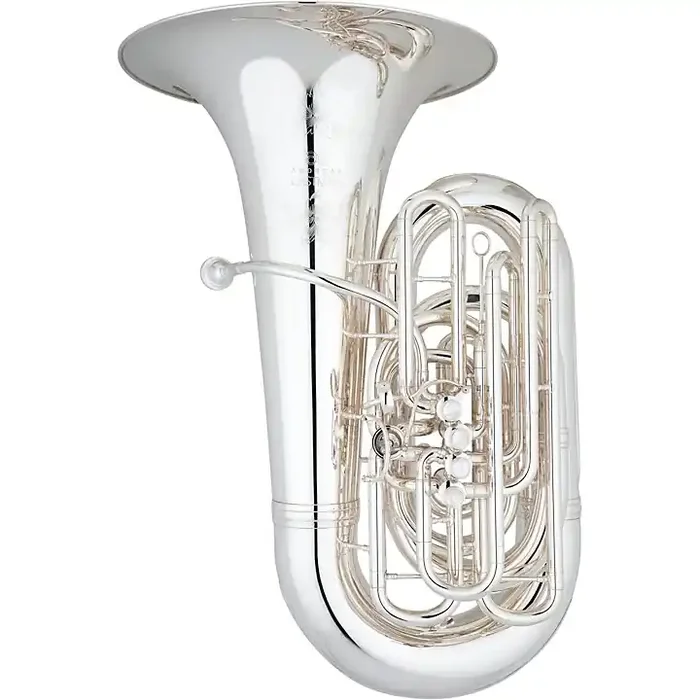 Eastman EBC832 Professional Series 5-Valve 4/4 CC Tuba Silver Yellow Brass Bell Guitar Center
