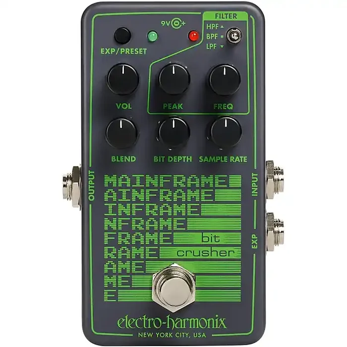 Electro-Harmonix Mainframe Bit Crusher Effects Pedal Gray Guitar Center