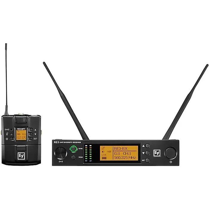 Electro-Voice RE3 Wireless Bodypack Set, No Input Device 560-596 MHz Guitar Center