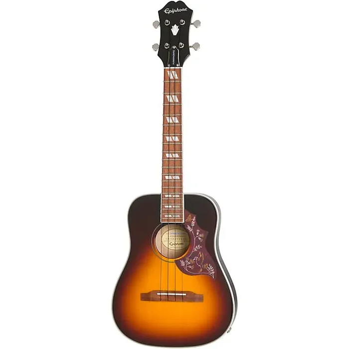 Epiphone Hummingbird Acoustic-Electric Tenor Ukulele Outfit Tobacco Sunburst Guitar Center
