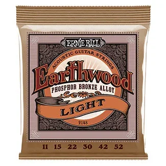 Ernie Ball 11-52 Earthwood Acoustic Guitar Strings