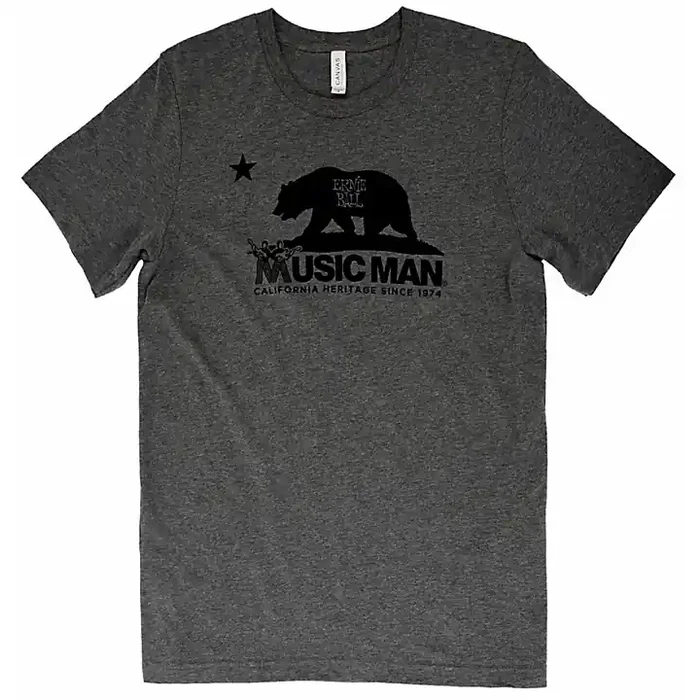Ernie Ball Music Man Music Man Bear T-Shirt Medium Heather Gray Guitar Center