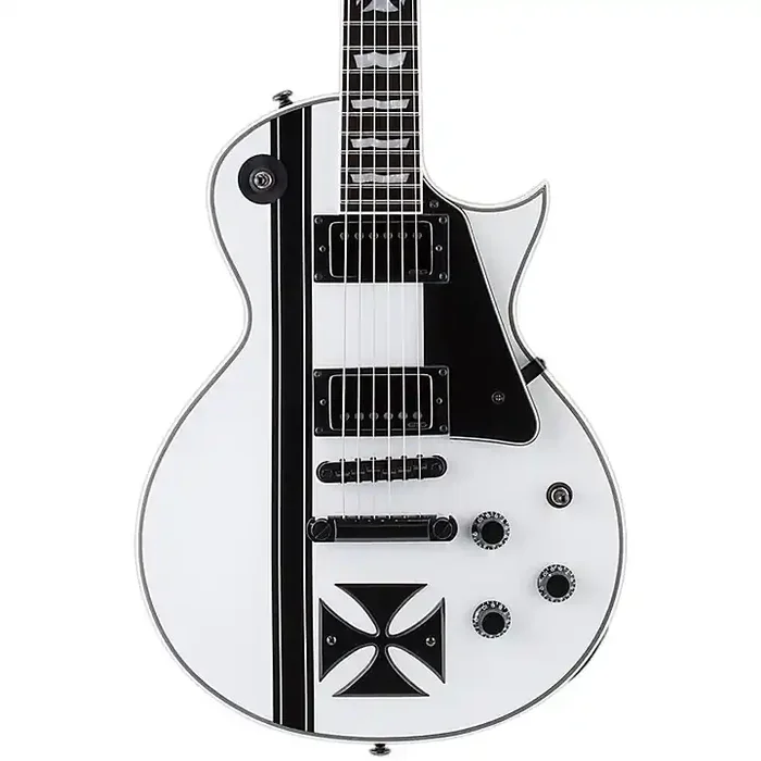ESP LTD James Hetfield Signature Iron Cross Electric Guitar Snow White Guitar Center