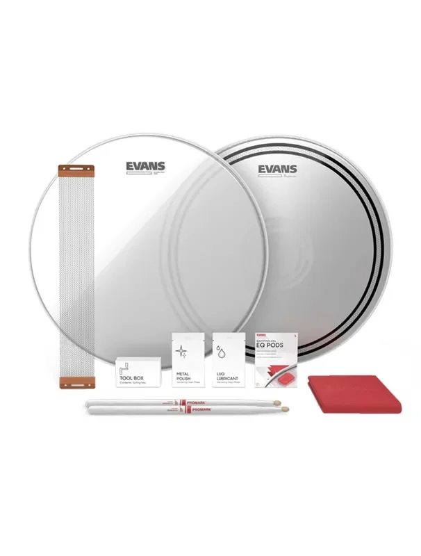 Evans EC Reverse Dot 14″ Snare Drum Tune Up Kit