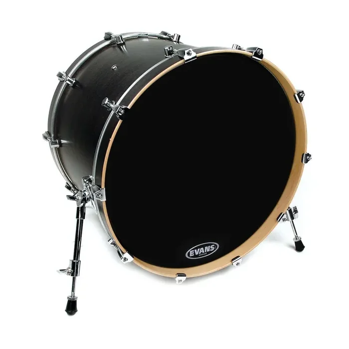 Evansâ„¢ Resonant Black Bass Drum Head, 18 Inch