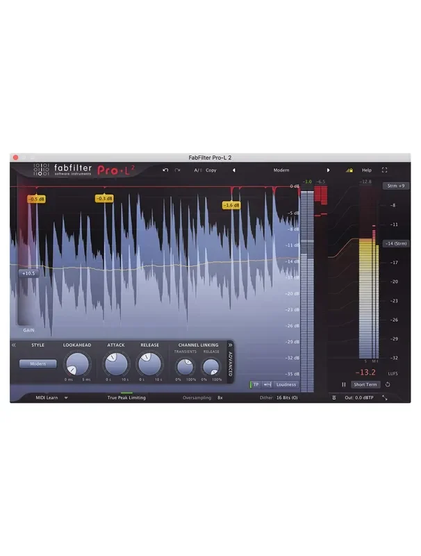 FabFilter Pro-L 2 True Peak Limiter with Surround Sound