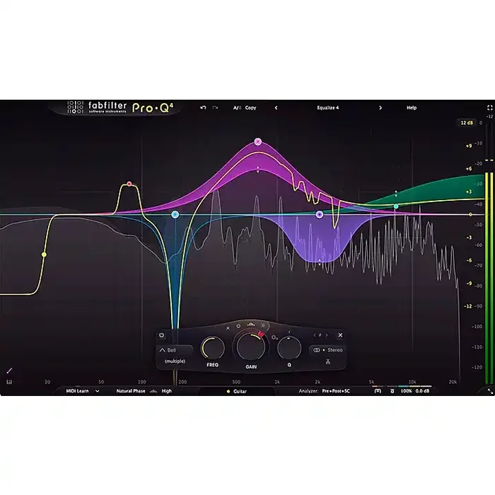 FabFilter Pro-Q 4 Equalizer Plug-in Software Download Guitar Center