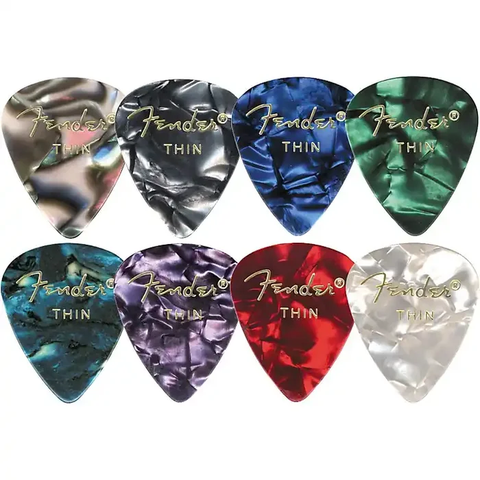 Fender 351 Premium Celluloid Guitar Picks 12-Pack Purple Moto Heavy Guitar Center
