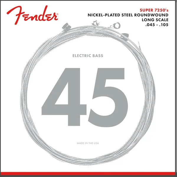 Fender 7250M Bass Guitar Strings – Medium – 45-105 for sale