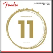 Fender 80/20 Bronze Acoustic Strings, Ball End, 70CL .011-.052
