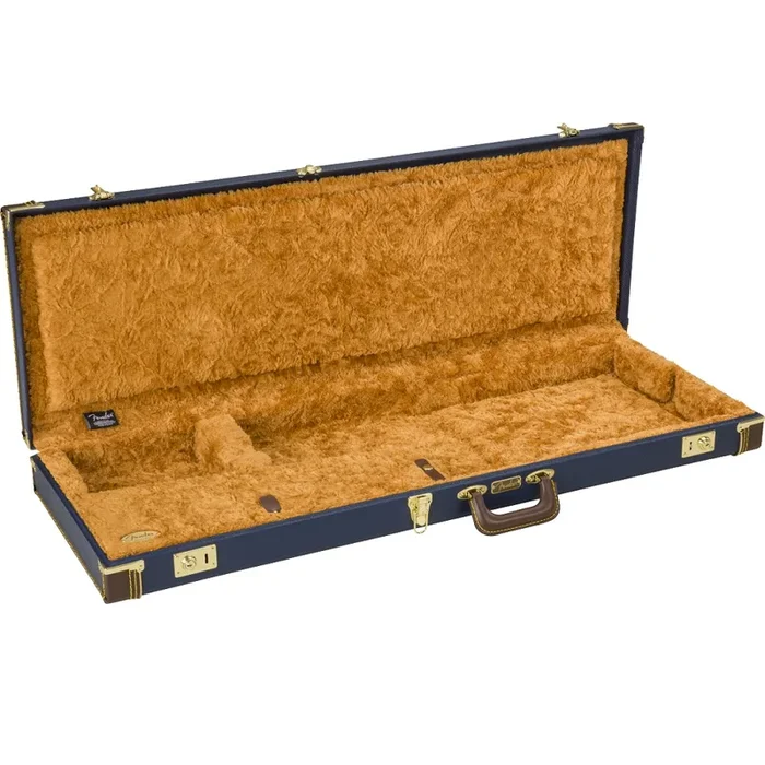 Fender Classic Wood Hard Case Stratocasters and Telecasters Navy Blue