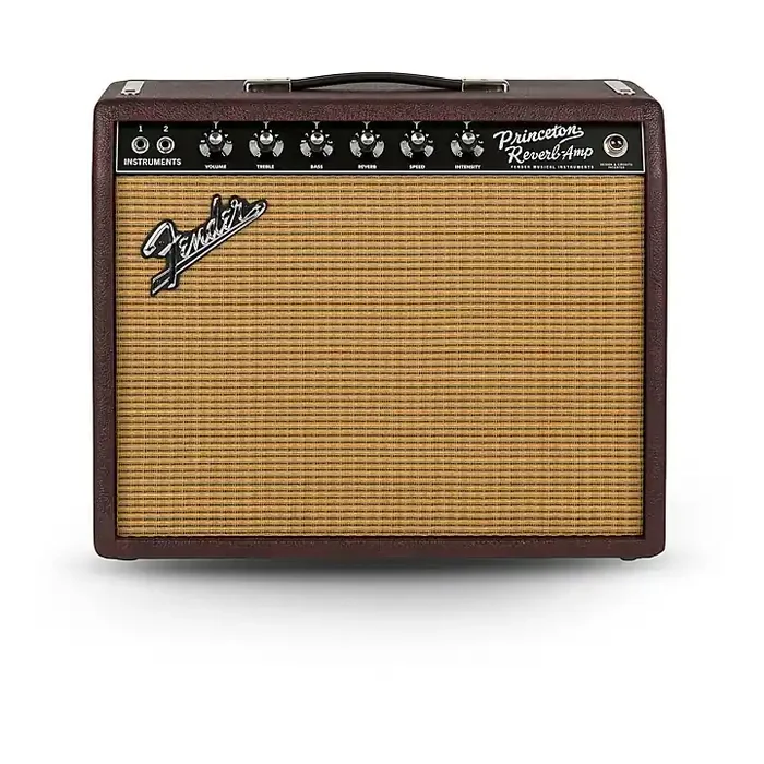 Fender Limited-Edition ‘65 Princeton Bordeaux Reserve 112 12W Jensen P12Q Tube Guitar Combo Amp Guitar Center