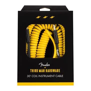Fender X Third Man Hardware 30ft Yellow Coil Cable