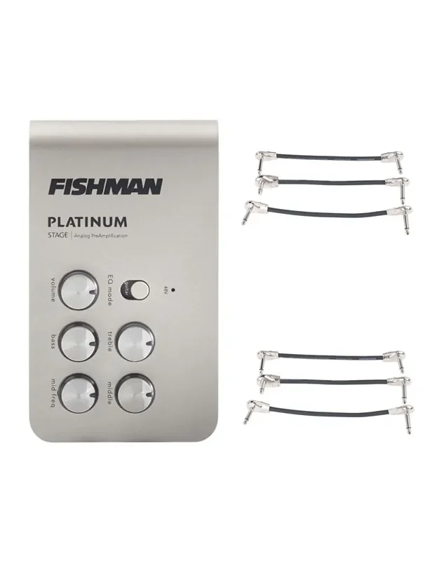 Fishman Platinum Stage EQ/DI + 2x Gator Patch Cable 3 Pack