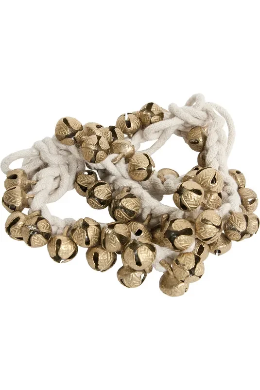 Four-Leaf Ankle Bells, 25 on a String, Pair