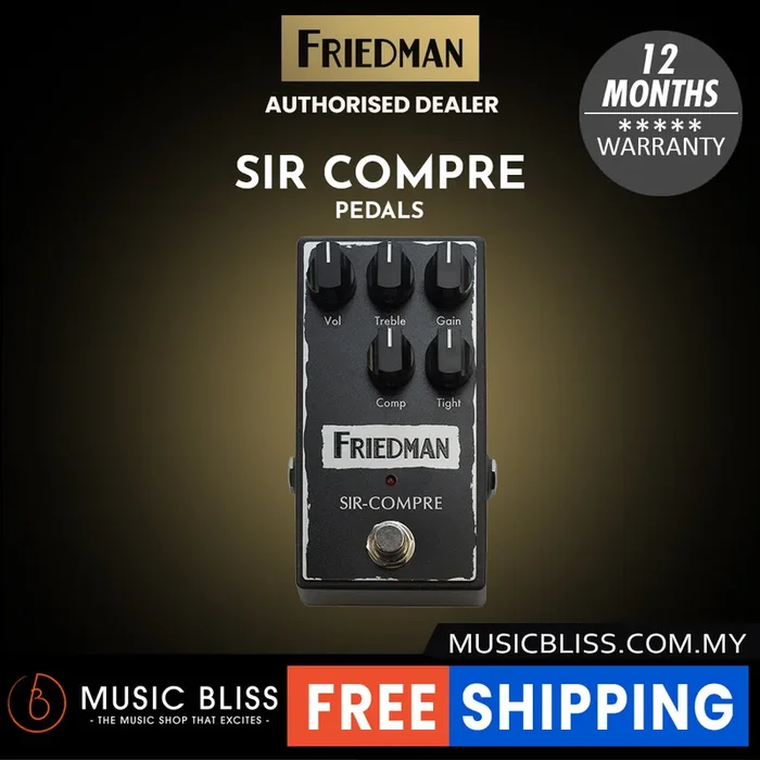 Friedman Sir-Compre Compressor Pedal with Overdrive