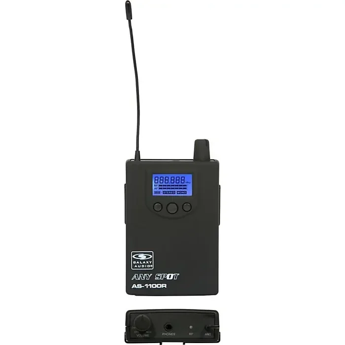 Galaxy Audio 1100 Series Wireless In-Ear Monitor Receiver Frequency With EB10 Earbuds Freq N Guitar Center