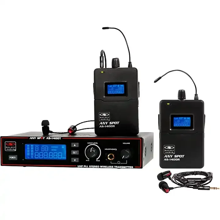 Galaxy Audio AS-1400-2 Wireless In-Ear Monitor Twin Pack System Band P Guitar Center