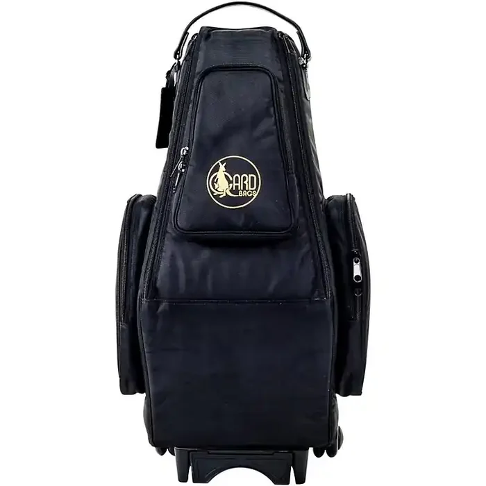 Gard Saxophone Wheelie Bag, Synthetic With Leather Trim Fits 2 Altos or Alto/Soprano Guitar Center