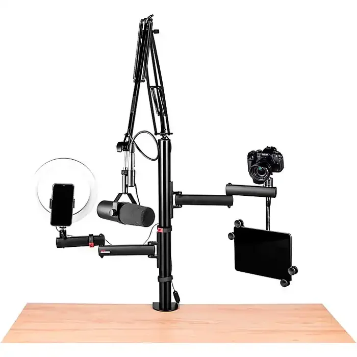 Gator Frameworks ID Series All-In-One Content Creator Tree with Light, Mic & Camera Attachments Guitar Center