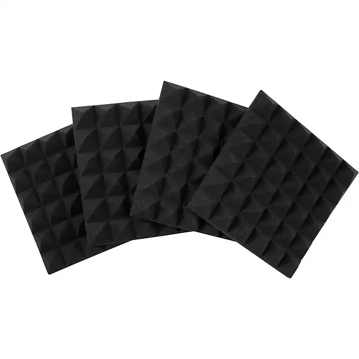 Gator GFW-ACPNL1212P Acoustic Foam Pyramid Panels 2″x12″x12″ 4-Pack Charcoal Guitar Center