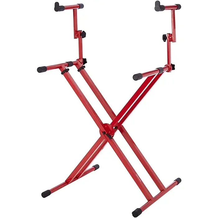 Gator GFW-KEY-5100XRED 2-Tier X-Style Keyboard Stand. Nord Red Guitar Center