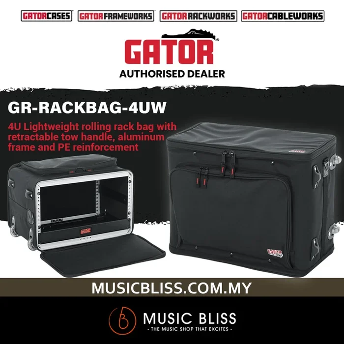 Gator GR-RACKBAG-4U Lightweight Rack Bag