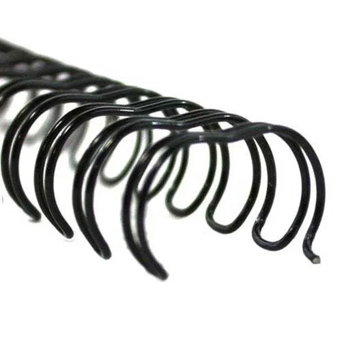 GBC Wire Binding Comb 21 Loop 8mm A4 Black Pack 100