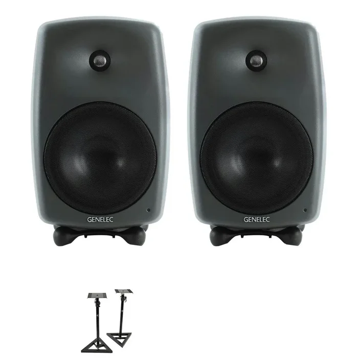 Genelec 8050 Studio Monitor Bundle with Stands