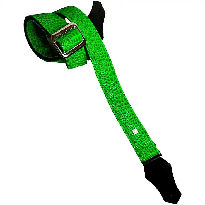 Get‘m Get‘m Aussie Gator Guitar Strap Neon Green 2 in. Guitar Center