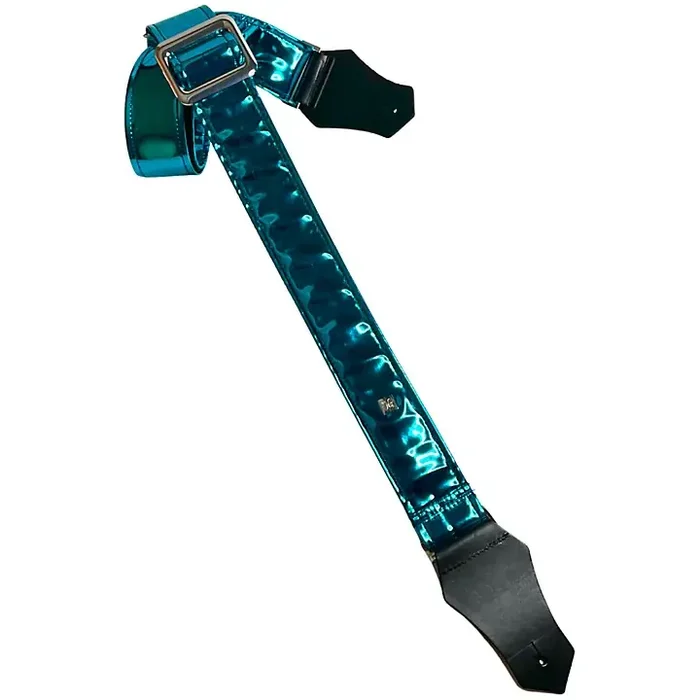 Get‘m Get‘m Badass Mirrored Guitar Strap Blue 2 in. Guitar Center