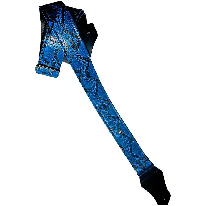 Get‘m Get‘m Electric Snake Guitar Strap Blue 2 in. Guitar Center
