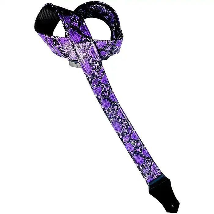 Get‘m Get‘m Electric Snake Guitar Strap Purple 2 in. Guitar Center