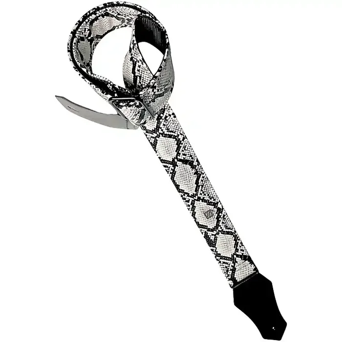 Get‘m Get‘m Electric Snake Guitar Strap White 2 in. Guitar Center