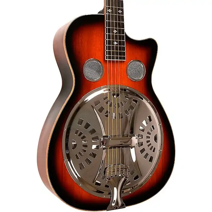 Gold Tone PBR-CA Paul Beard Signature-Series Roundneck Resonator Guitar with Cutaway Tobacco Sunburst Guitar Center