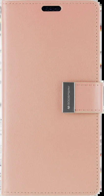 Goospery Rich Diary for Galaxy S20 Plus – rose gold