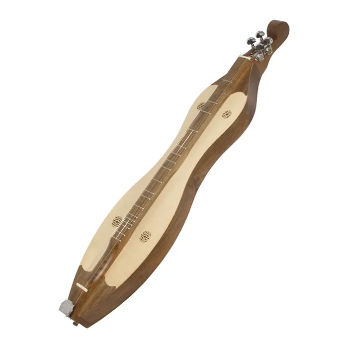 Grace Mountain Dulcimer 4-String Vaulted Fretboard Spruce Knotwork – Walnut