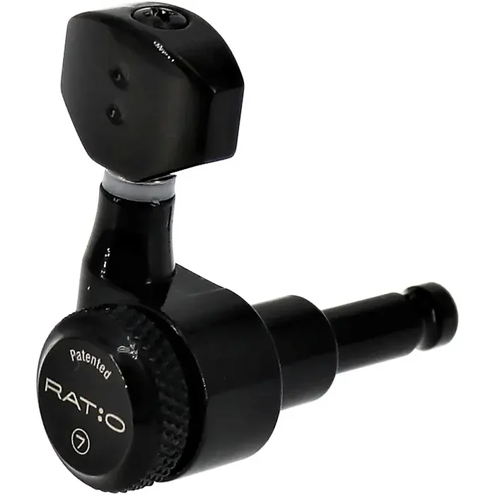 Graph Tech 7-String Ratio 4+3 Electric Locking Tuning Machine Heads Black 7 String Guitar Center