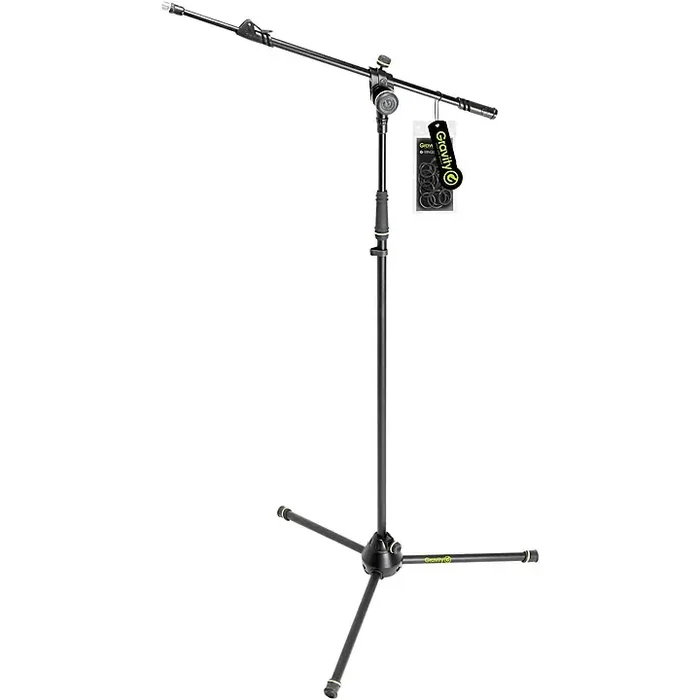 Gravity Stands Microphone Stand With Folding Tripod Base And 2-Point Adjustment Telescoping Boom Guitar Center