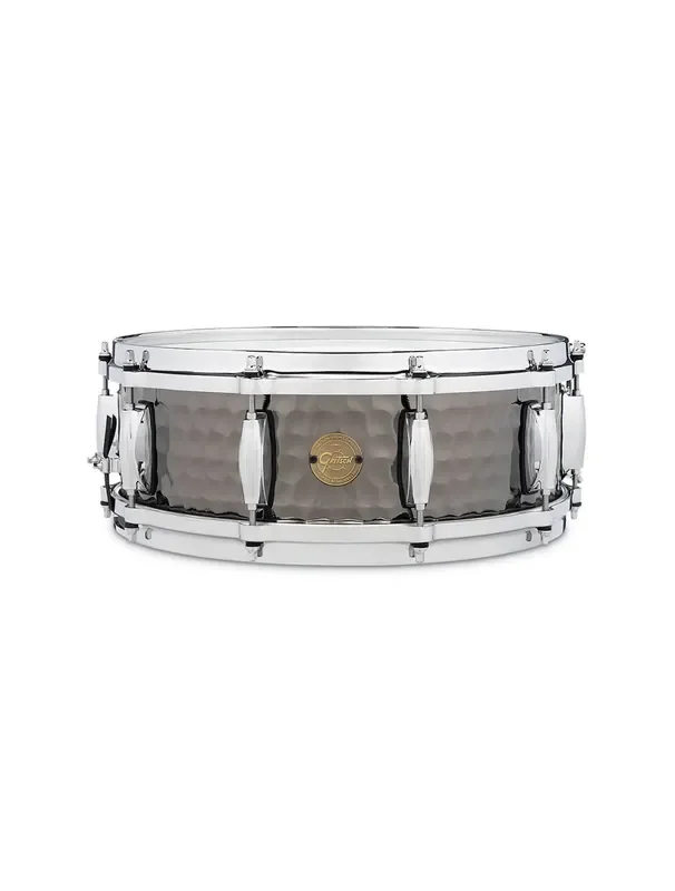 Gretsch Drums 5×14″ Hammered Black Steel Snare Drum