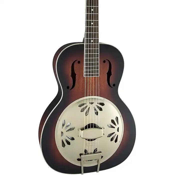 Gretsch Guitars G9240 Alligator Round-Neck, Mahogany Body Biscuit Cone Resonator Guitar 2-Color Sunburst Guitar Center