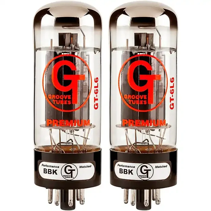 Groove Tubes Gold Series GT-6L6-S Matched Power Tubes Medium (4-7 GT Rating) Duet Guitar Center