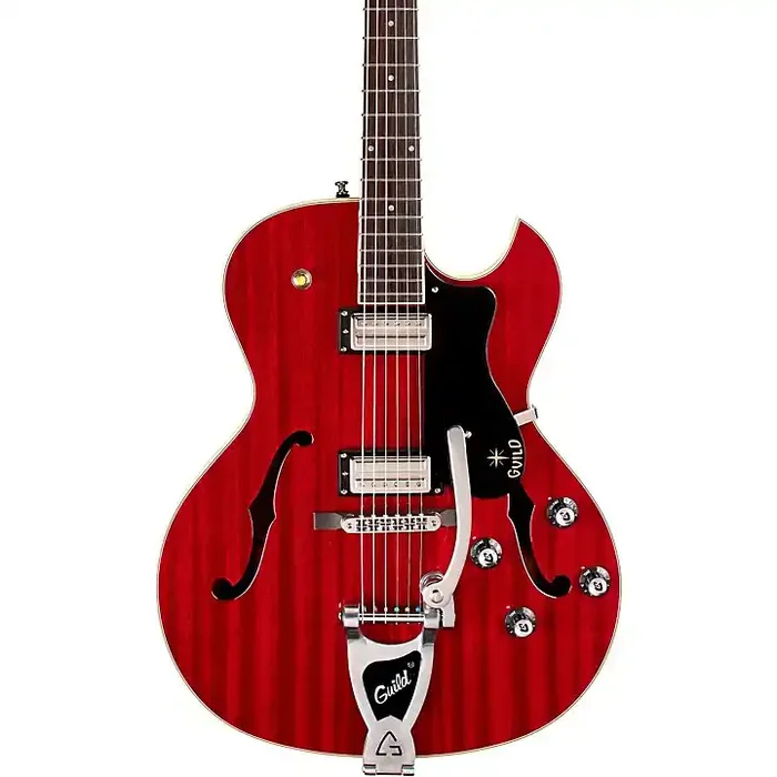 Guild Starfire III Hollowbody Archtop Electric Guitar With Guild Vibrato Tailpiece Cherry Red Guitar Center