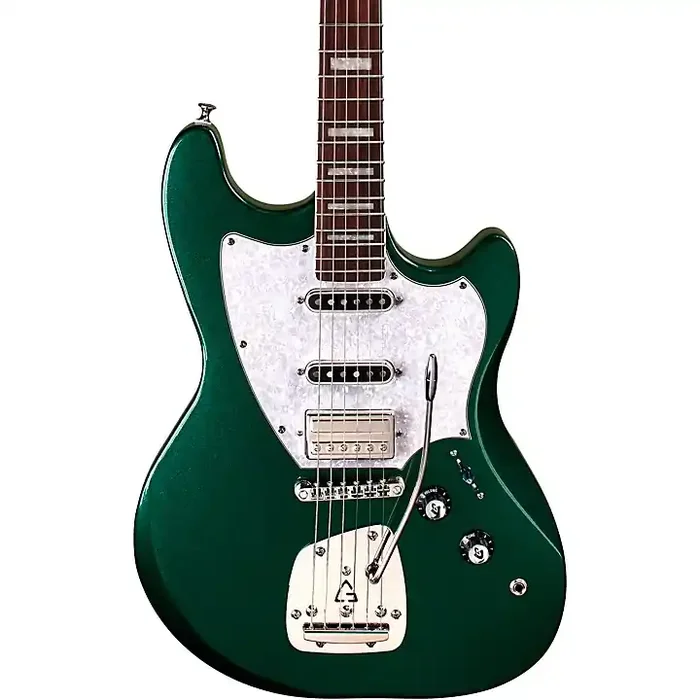Guild Surfliner Deluxe Solidbody Electric Guitar With Guild Floating Vibrato Tailpiece Evergreen Metallic Guitar Center